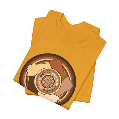 Beige Power T-Shirt Short Sleeve