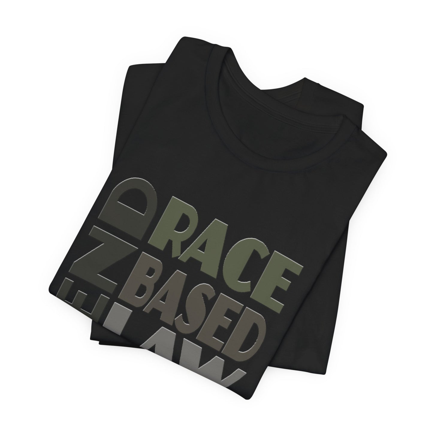 END RACE BASED LAW Grey T-Shirt Short Sleeve