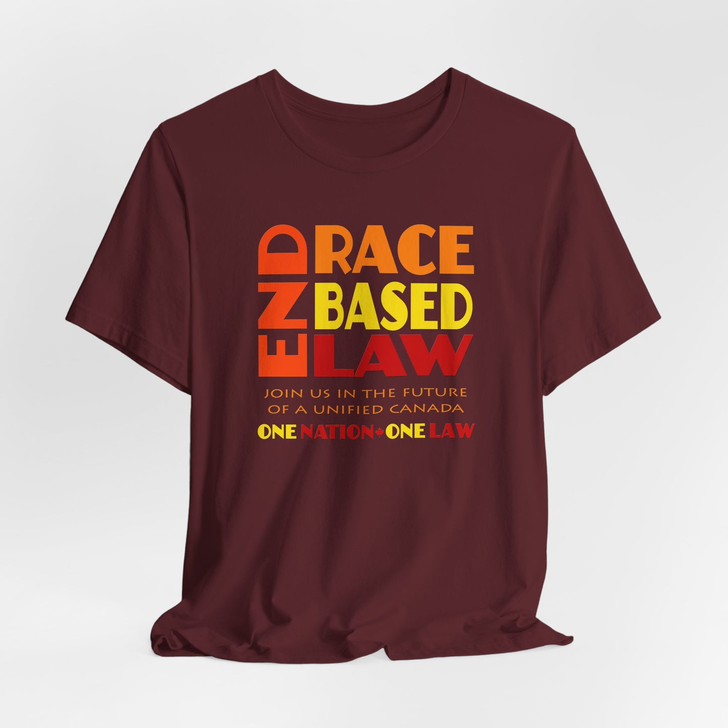 END RACE BASED LAW Canada Sunset T-Shirt Short Sleeve