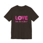 Love One Another T‑Shirt — Retro Pink Flower Peace Tee