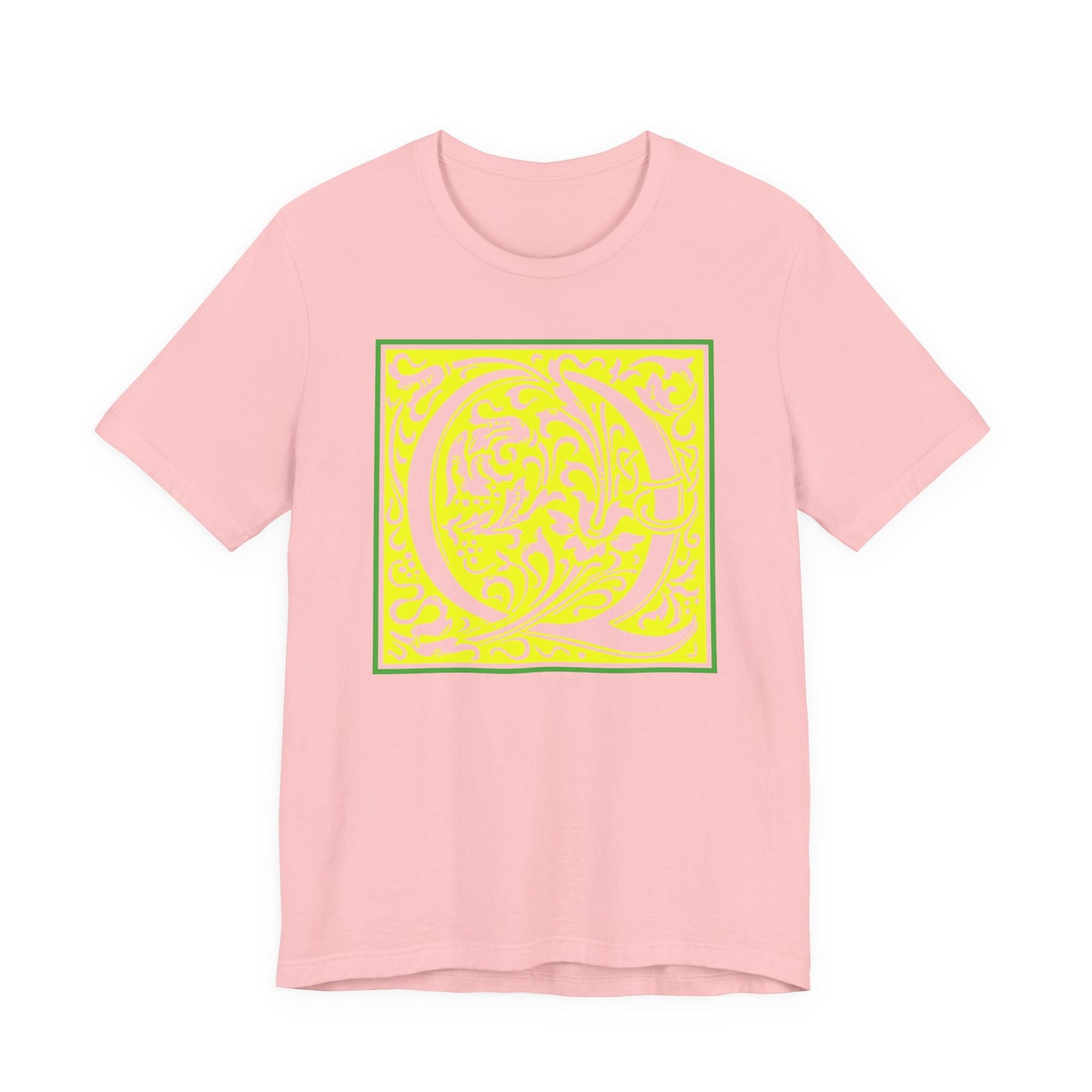 Q Scroll Yellow T-Shirt Short Sleeve