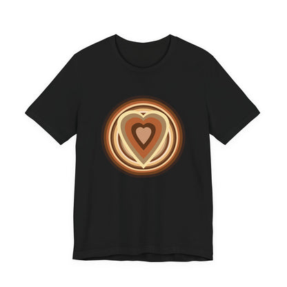 Beige Power Hearts T-Shirt Short Sleeve