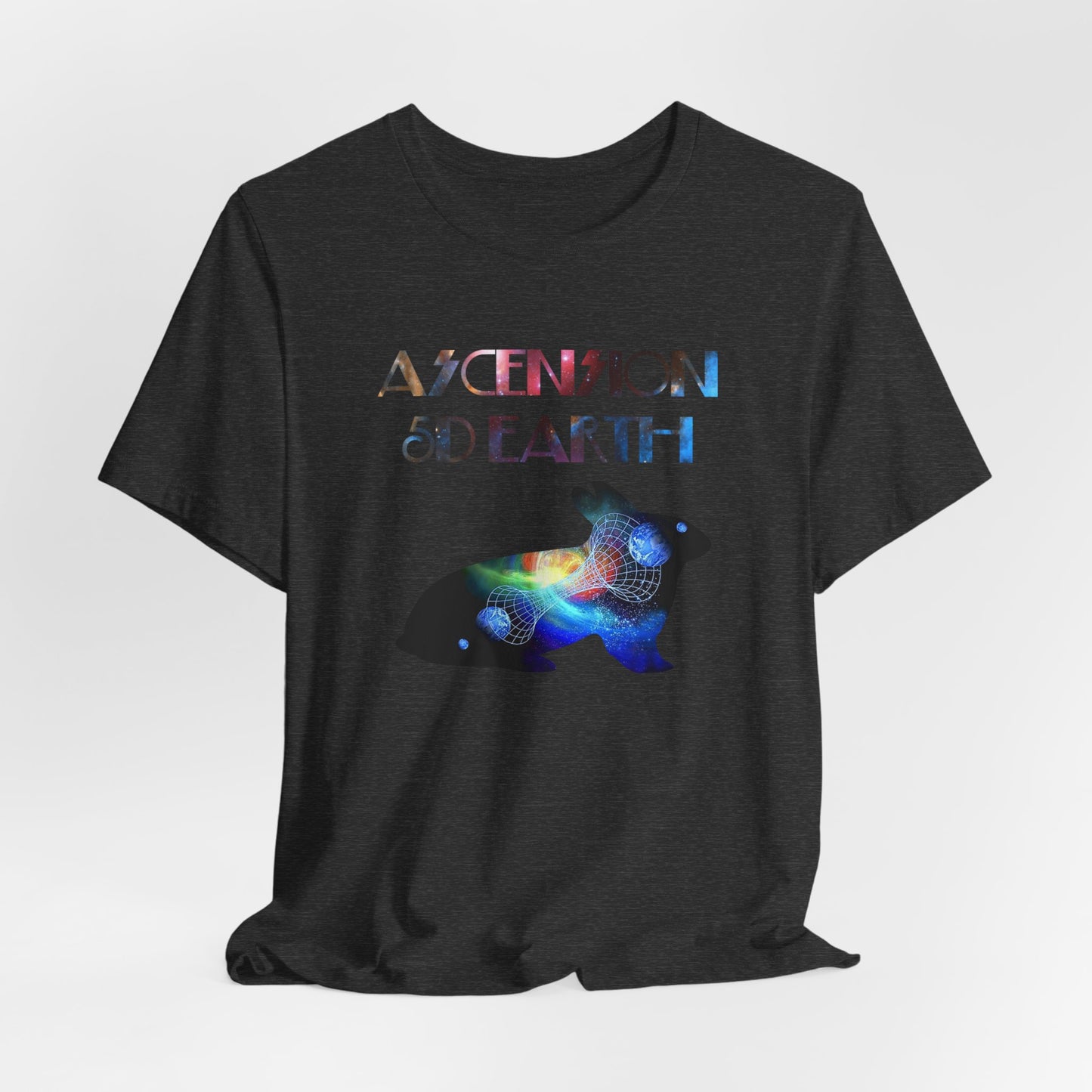 Ascension 5D Earth Rabbit T-Shirt Short Sleeve