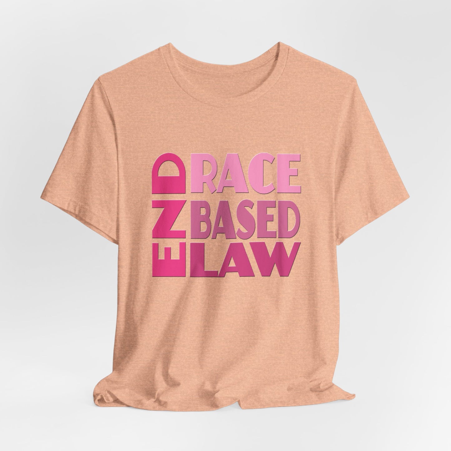 END RACE BASED LAW Pink T-Shirt Short Sleeve