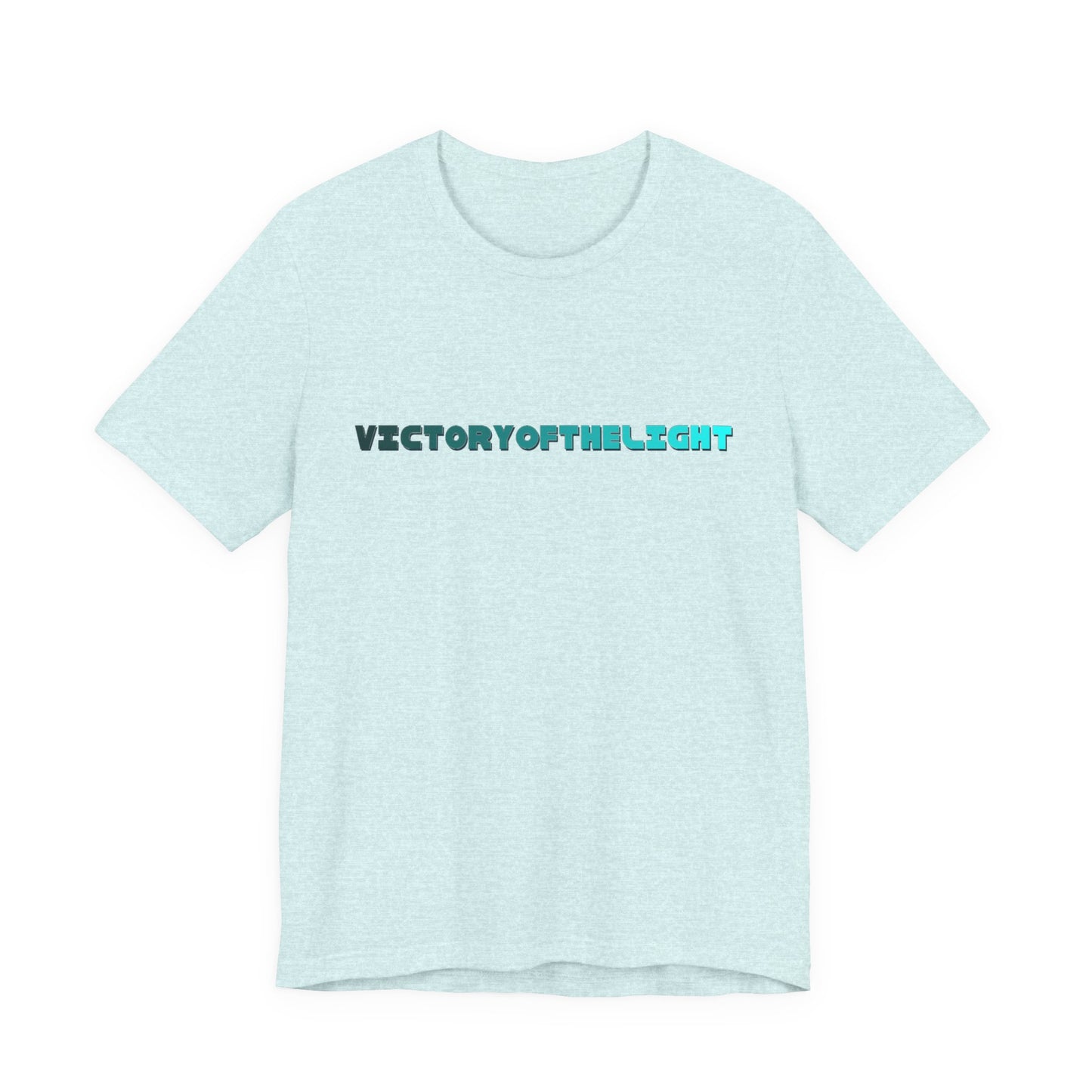 Victory Of The Light  Blue Banner T-Shirt Short Sleeve