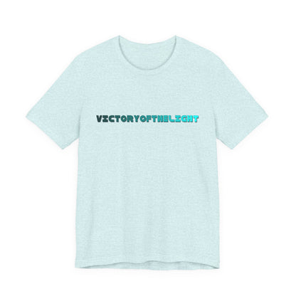 Victory Of The Light  Blue Banner T-Shirt Short Sleeve