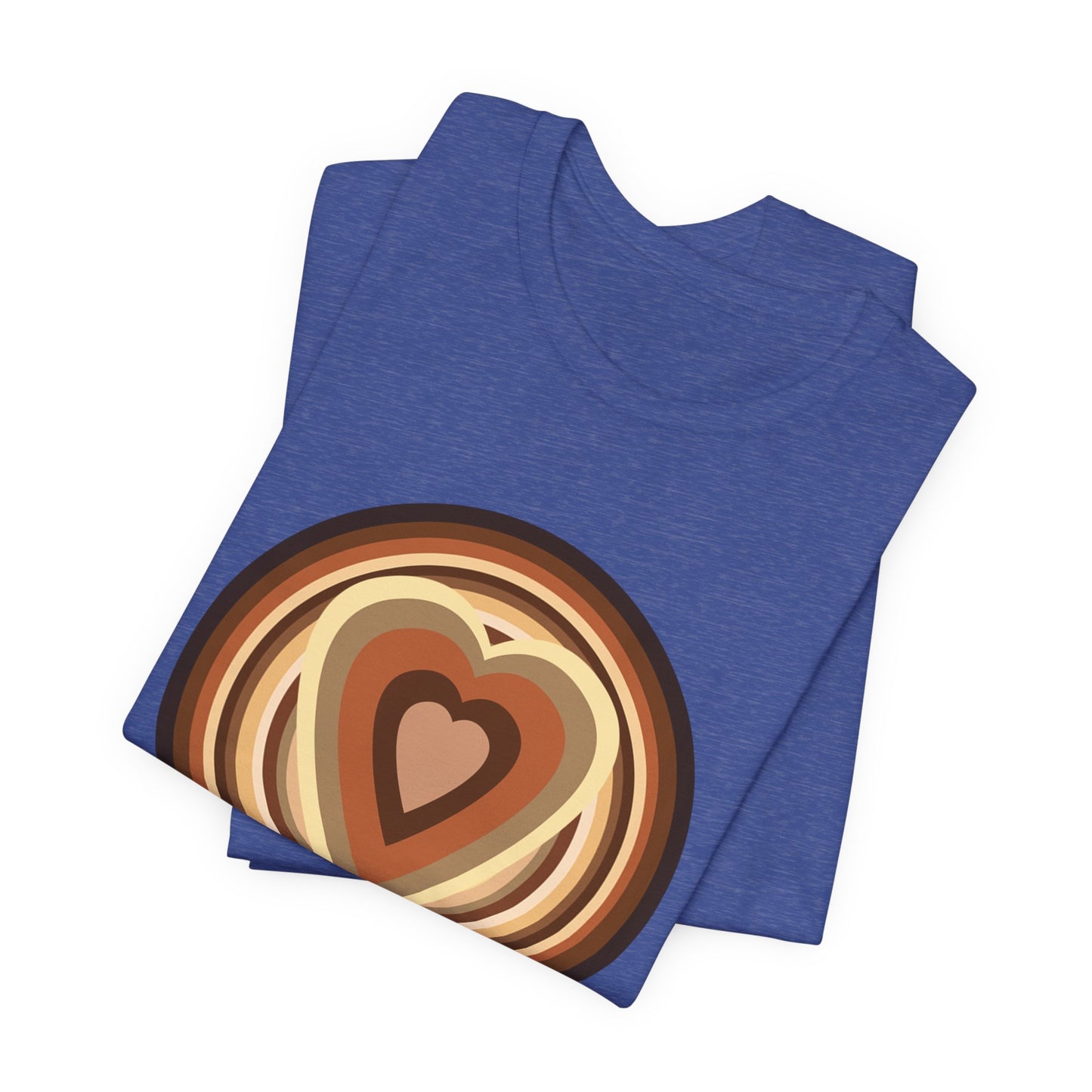 Beige Power Hearts T-Shirt Short Sleeve