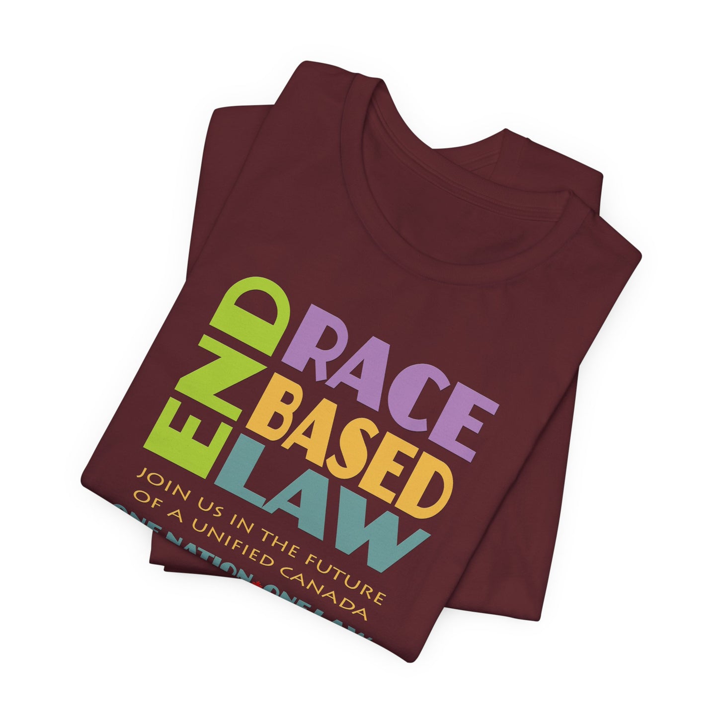 END RACE BASED LAW Canada Pastel T-Shirt Short Sleeve