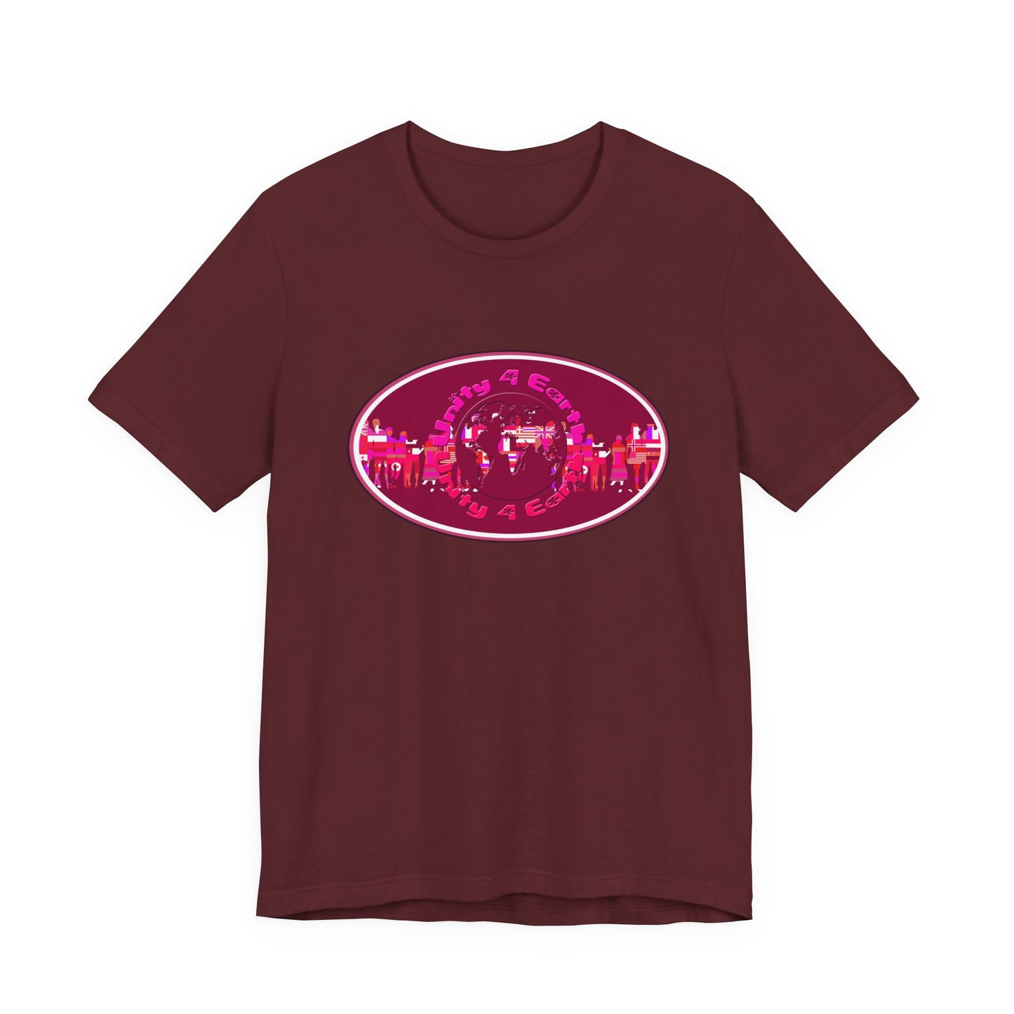 Unity 4 Earth Oval T-Shirt Short Sleeve