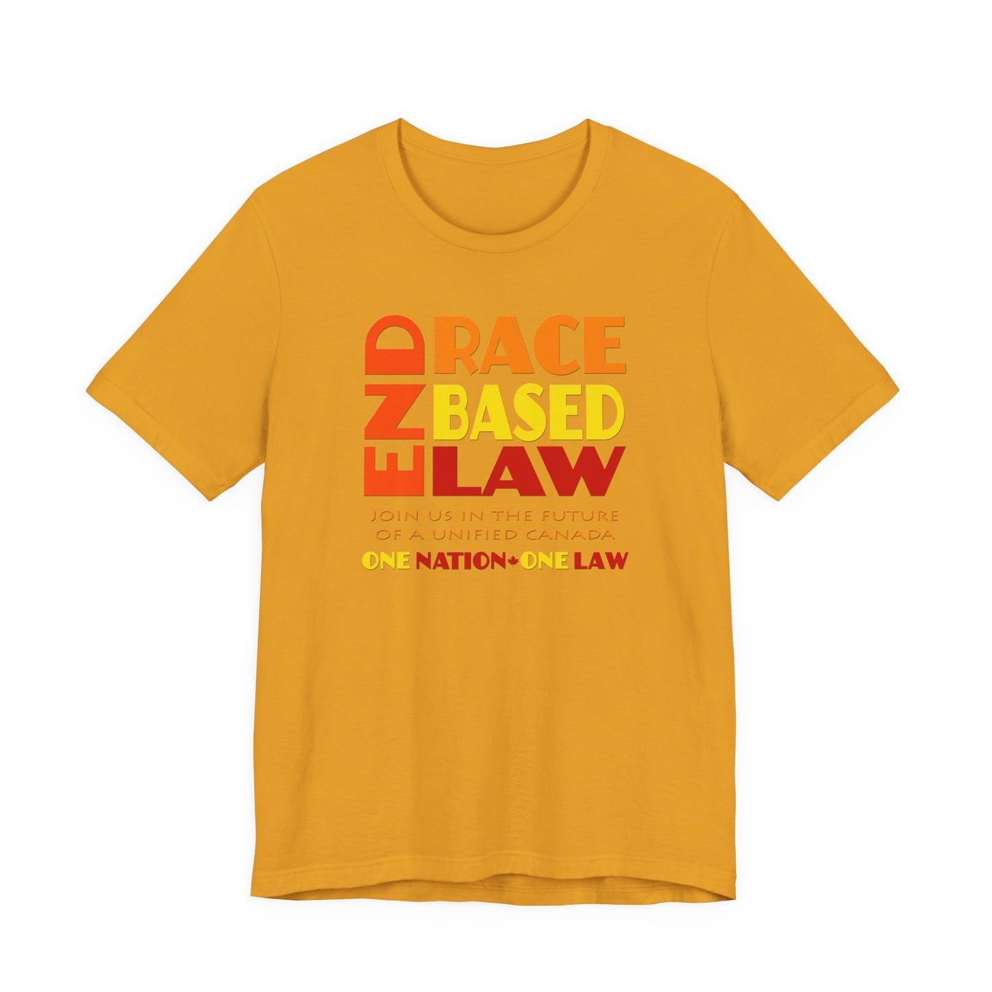 END RACE BASED LAW Canada Sunset T-Shirt Short Sleeve
