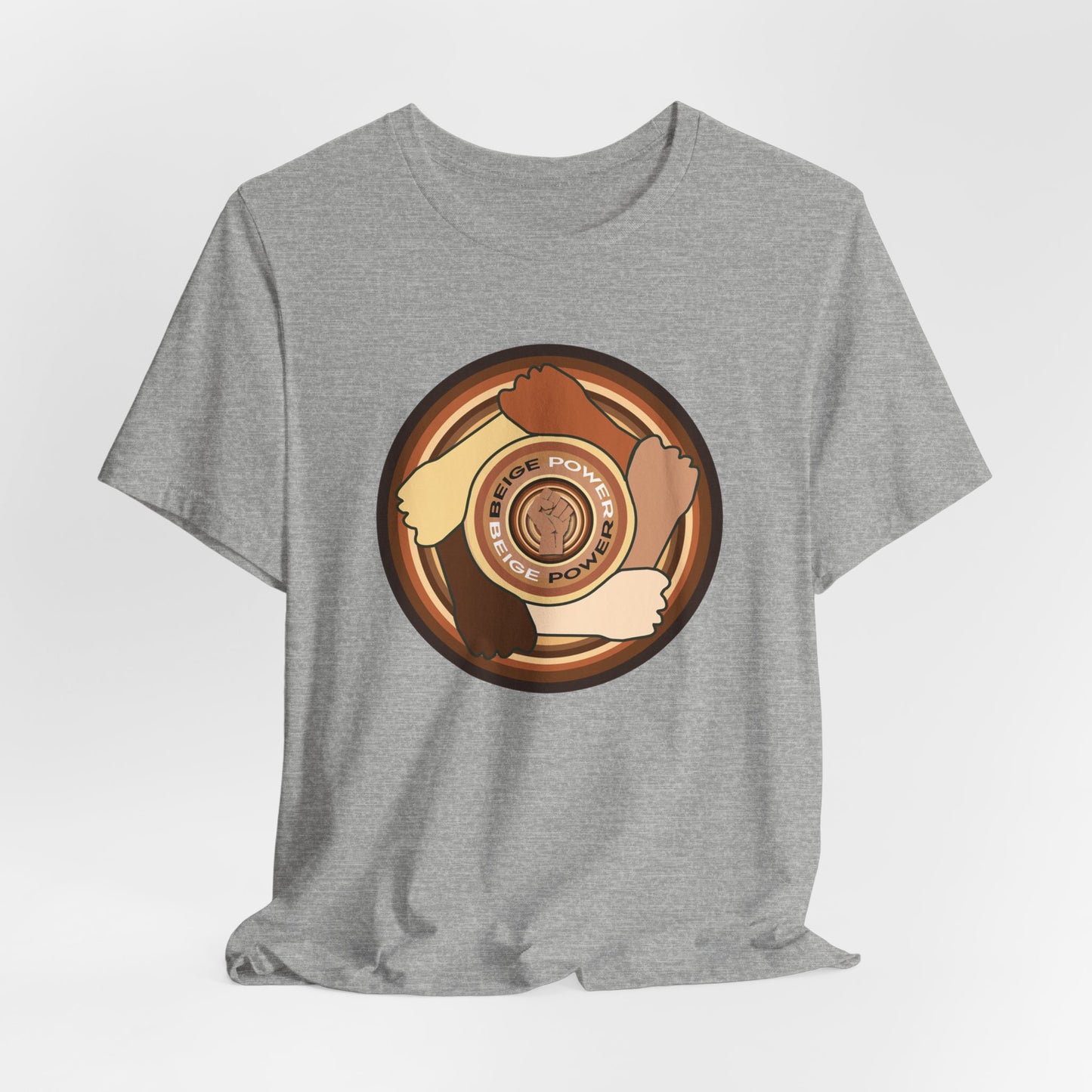 Beige Power T-Shirt Short Sleeve