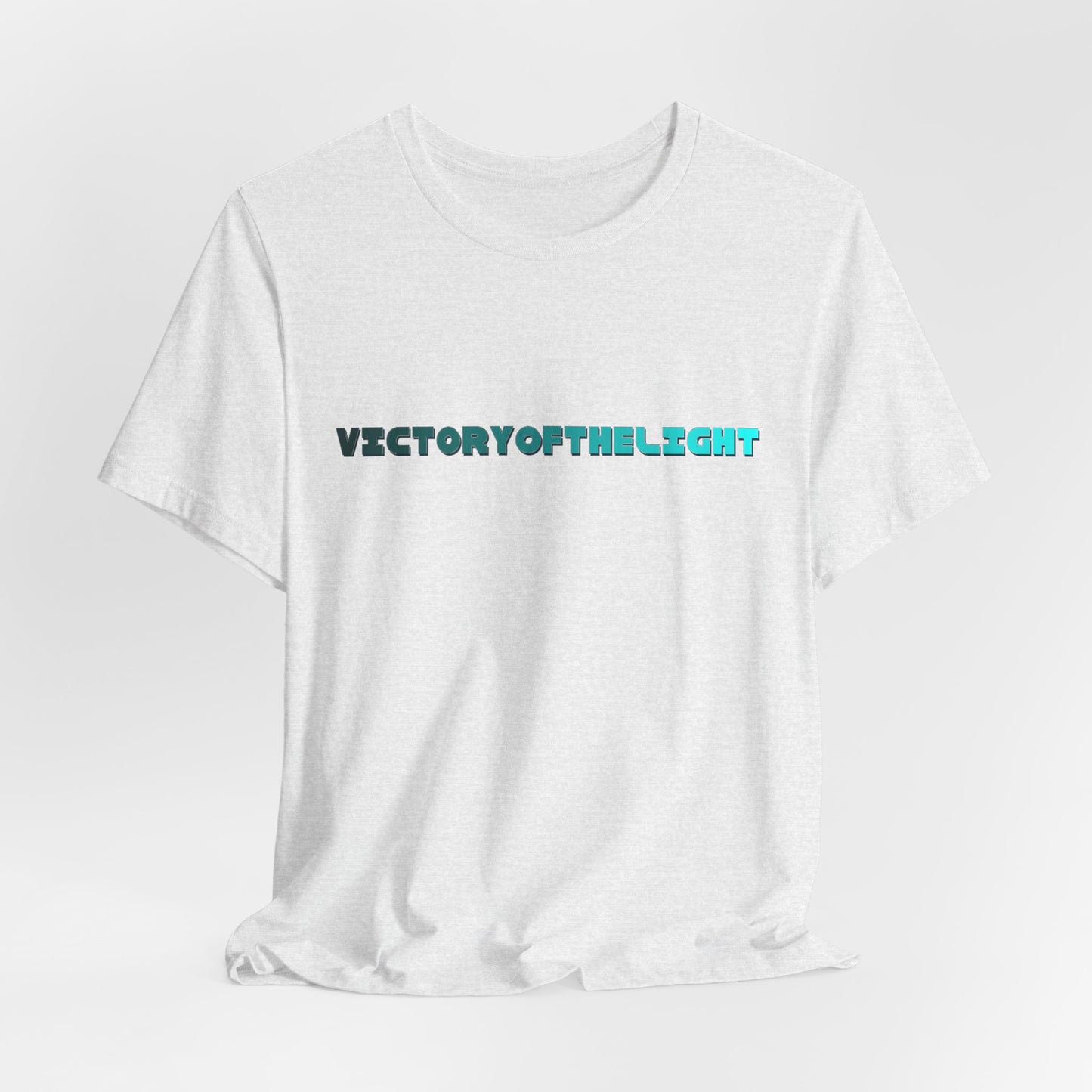 Victory Of The Light  Blue Banner T-Shirt Short Sleeve