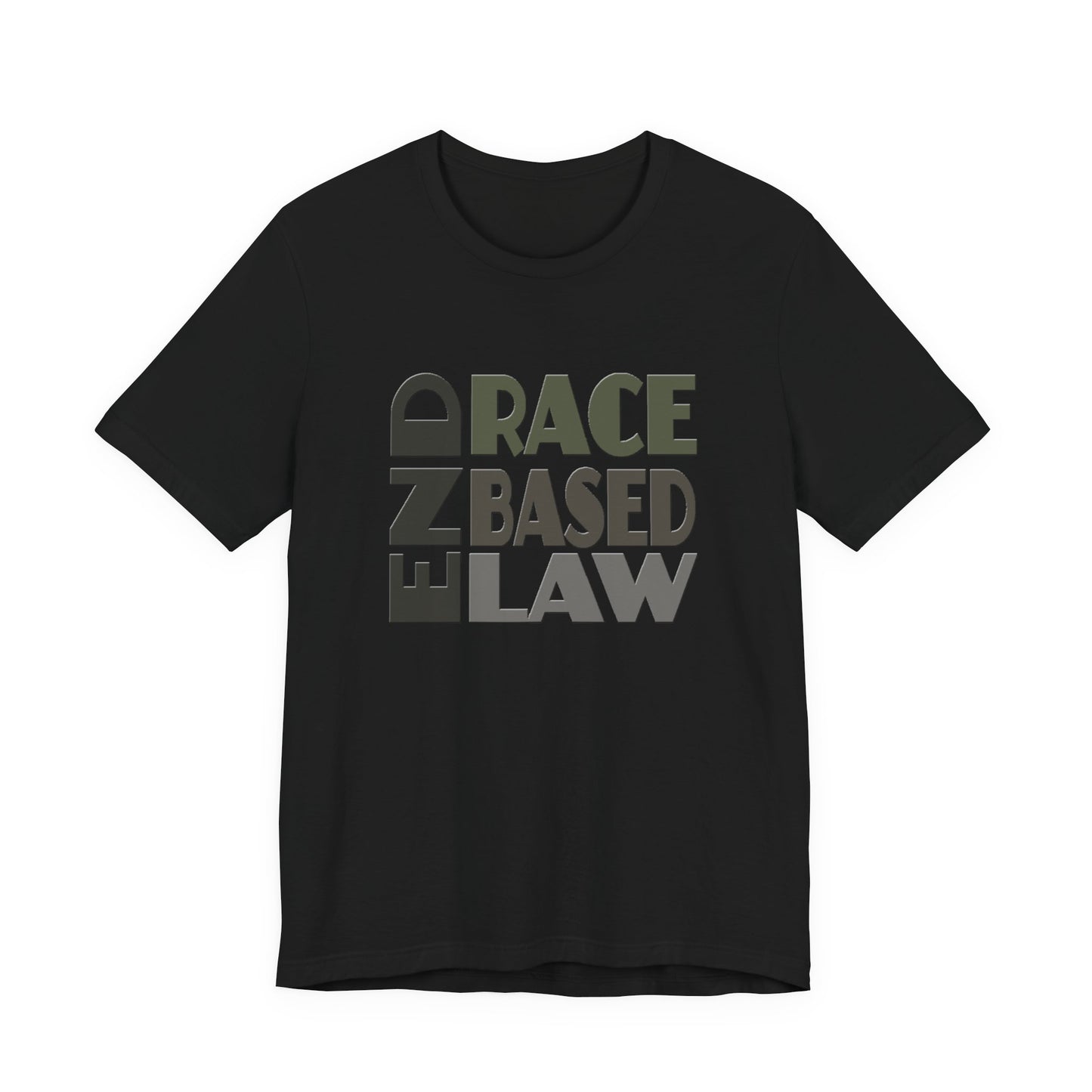 END RACE BASED LAW Grey T-Shirt Short Sleeve