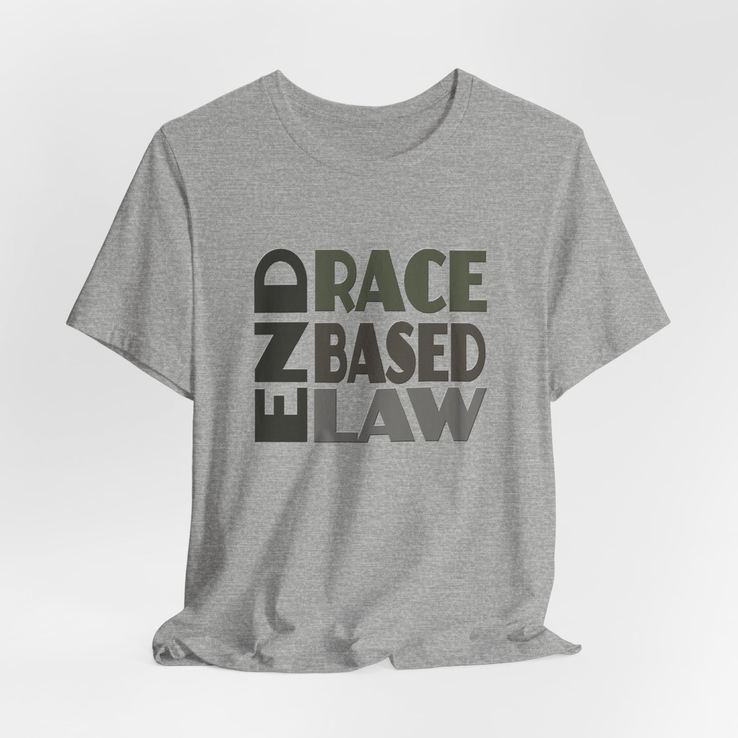 END RACE BASED LAW Grey T-Shirt Short Sleeve