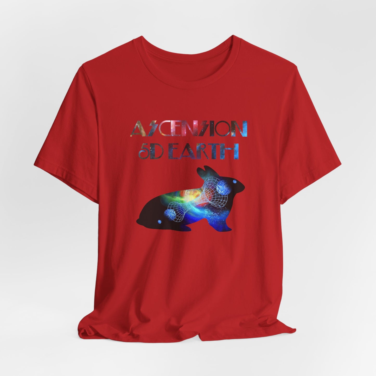Ascension 5D Earth Rabbit T-Shirt Short Sleeve