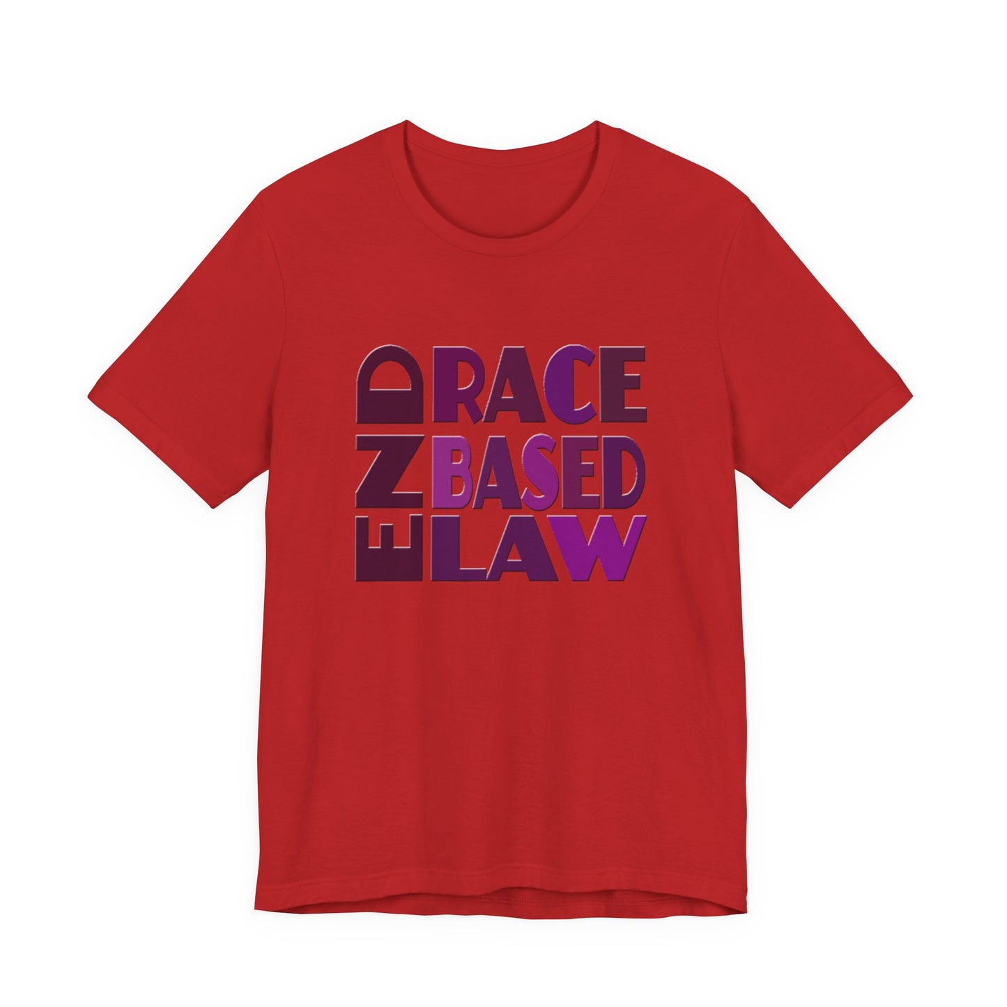 END RACE BASED LAW Purple T-Shirt Short Sleeve
