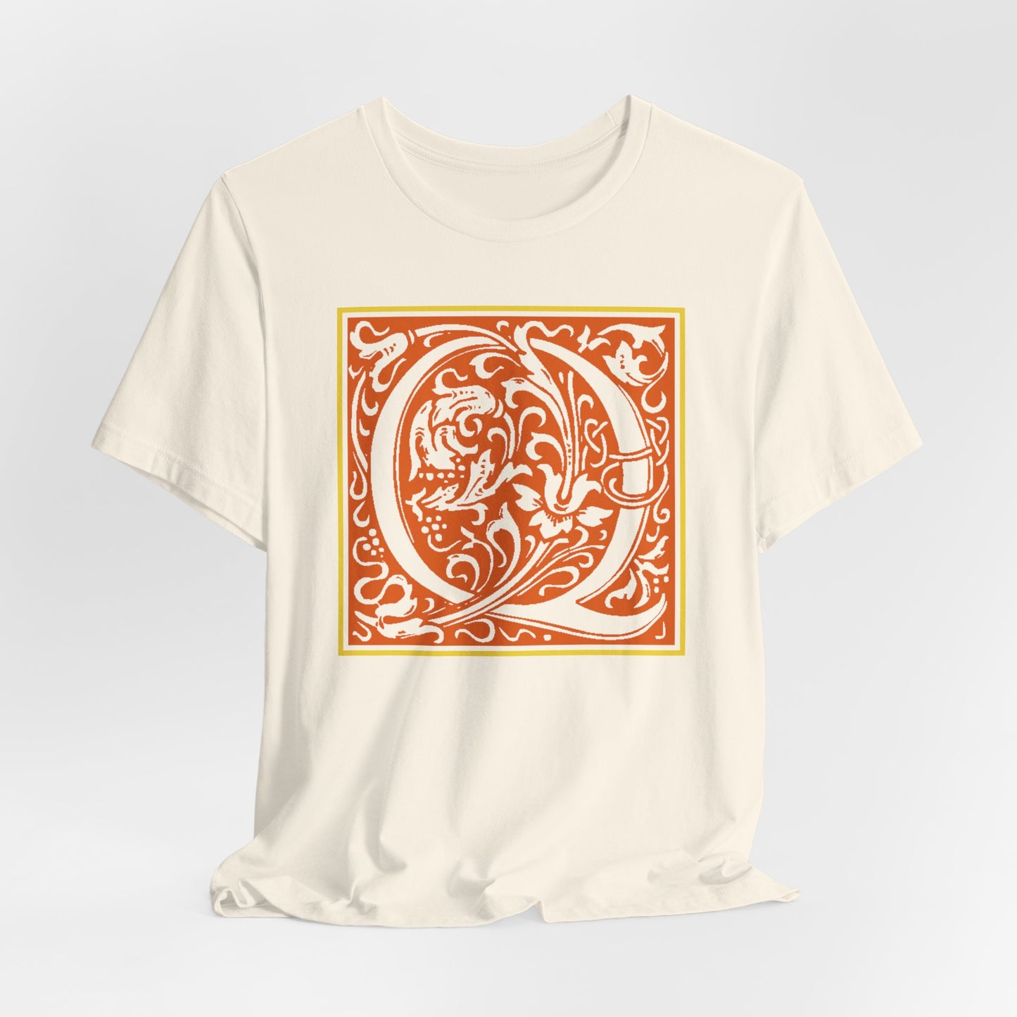 Q Scroll Orange T-Shirt Short Sleeve