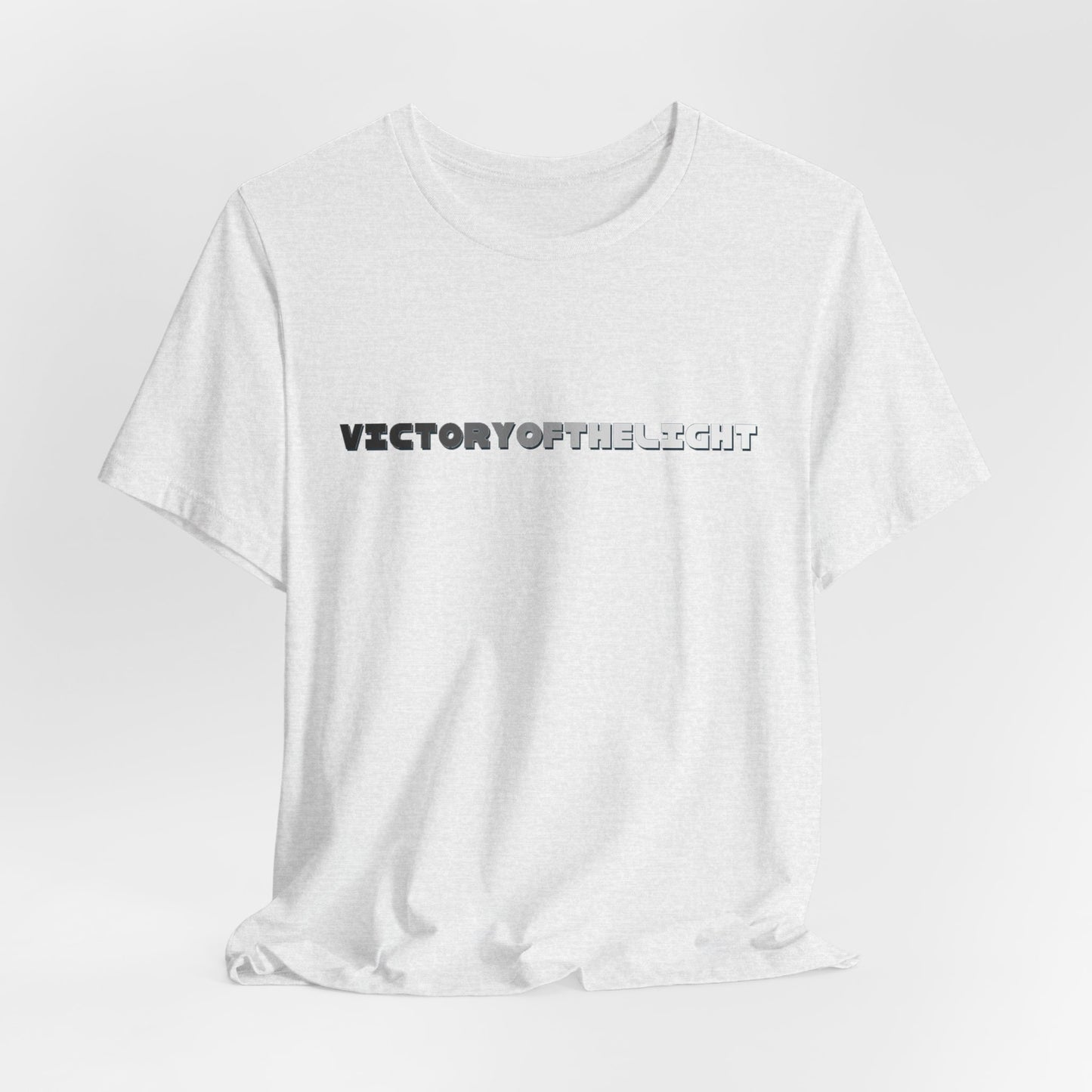 Victory Of The Light Grey Banner T-Shirt Short Sleeve