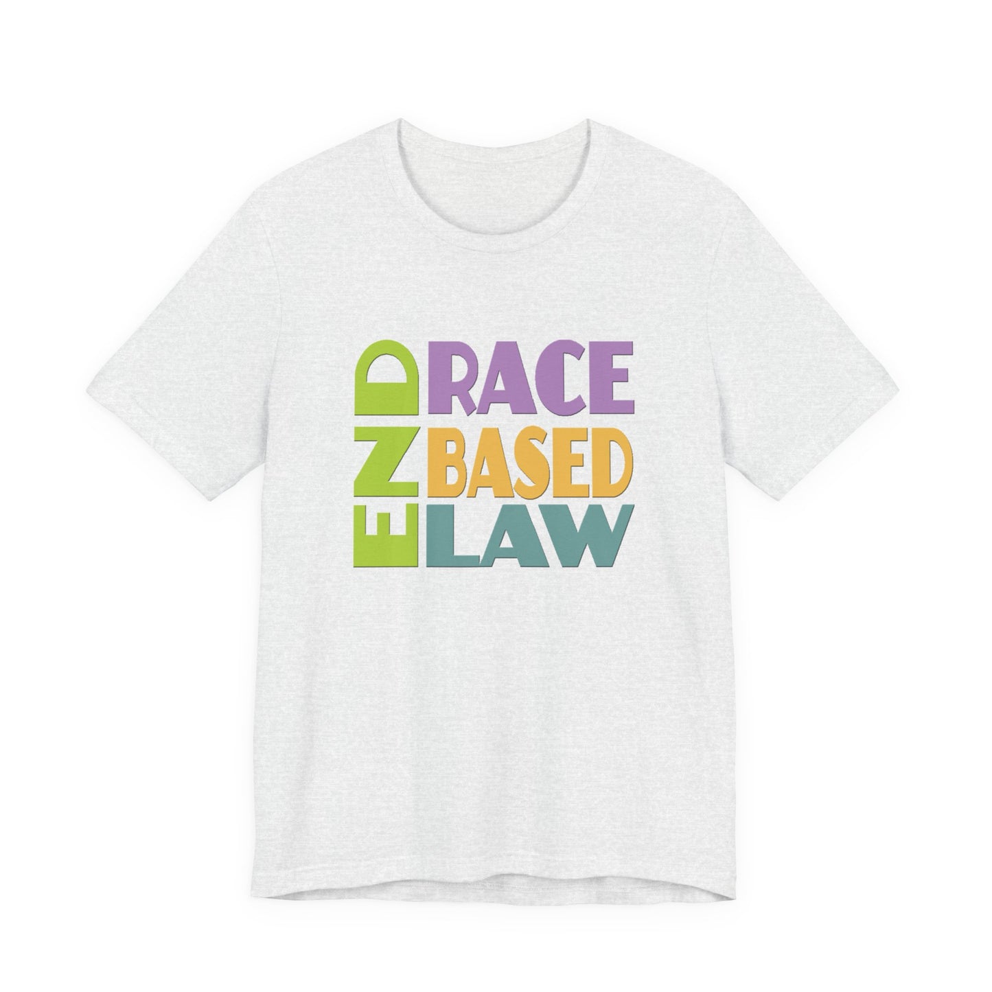 END RACE BASED LAW Pastel T-Shirt Short Sleeve