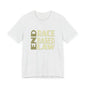 END RACE BASED LAW Beige T-Shirt Short Sleeve