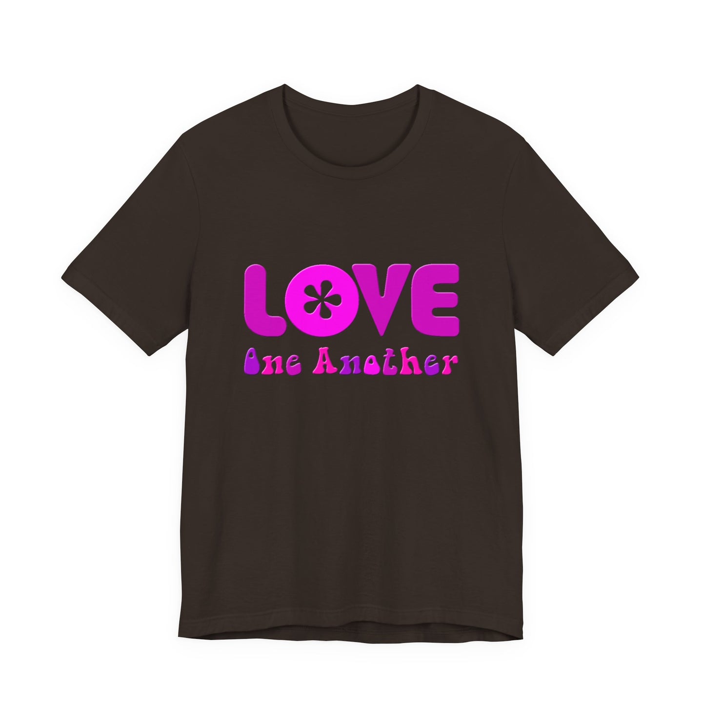 Love One Another Pink T-Shirt Short Sleeve