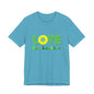 Love One Another Green Yellow T-Shirt Short Sleeve