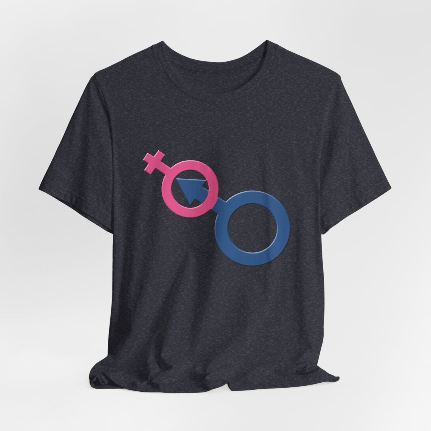Man In Woman T-Shirt Short Sleeve