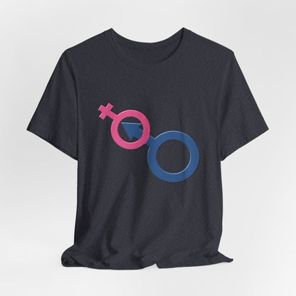 Man In Woman T-Shirt Short Sleeve
