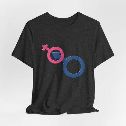 Man In Woman T-Shirt Short Sleeve