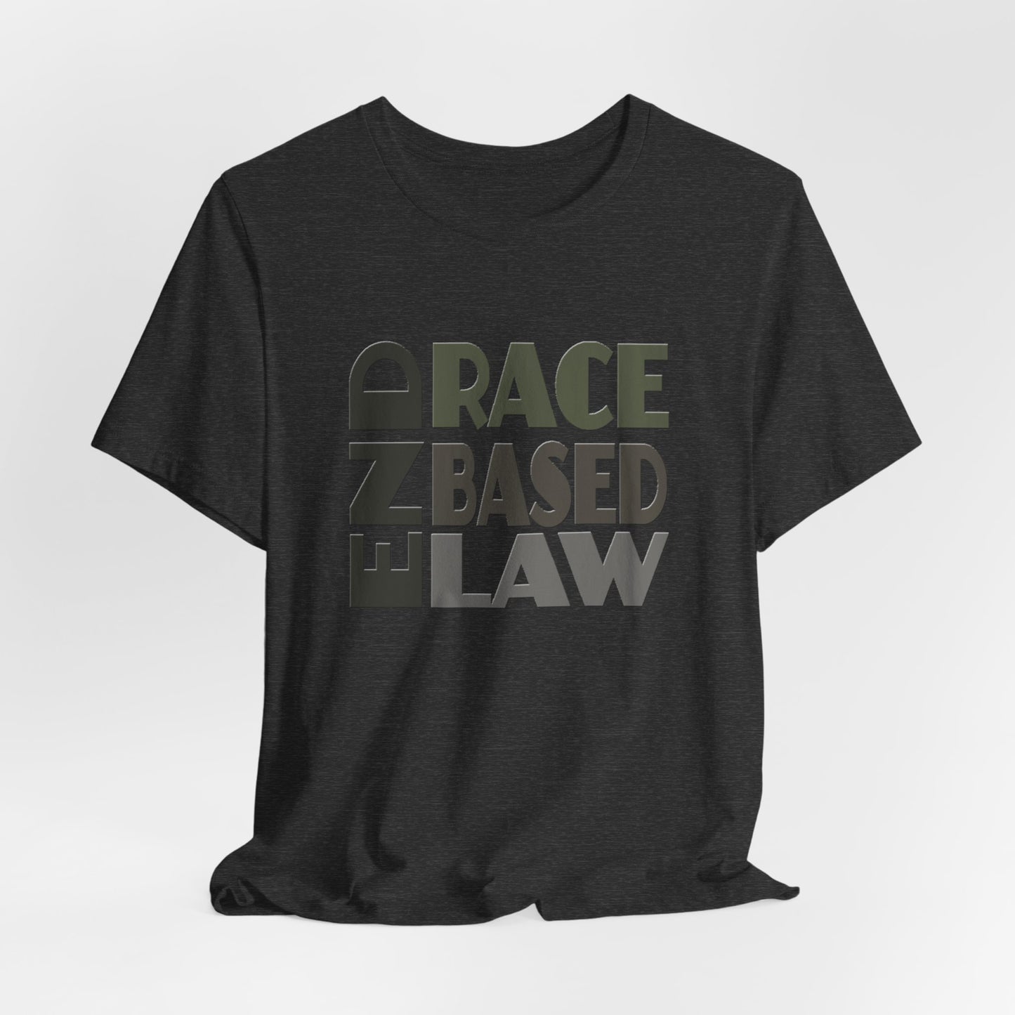 END RACE BASED LAW Grey T-Shirt Short Sleeve