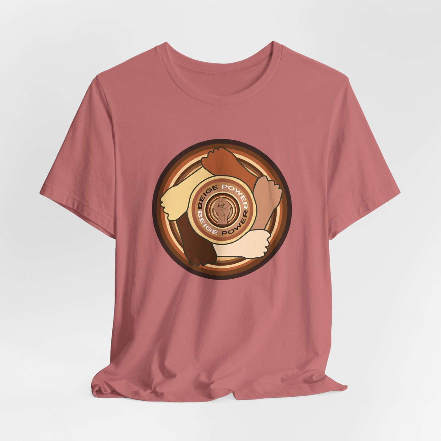 Beige Power T-Shirt Short Sleeve