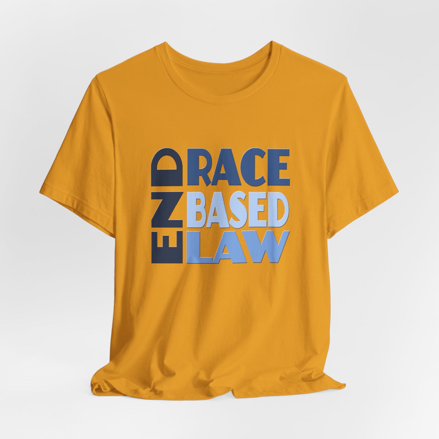 END RACE BASED LAW Blue T-Shirt Short Sleeve