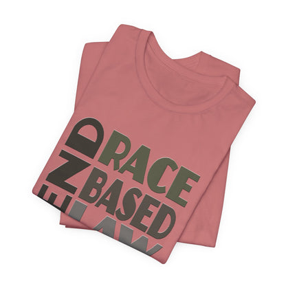 END RACE BASED LAW Grey T-Shirt Short Sleeve