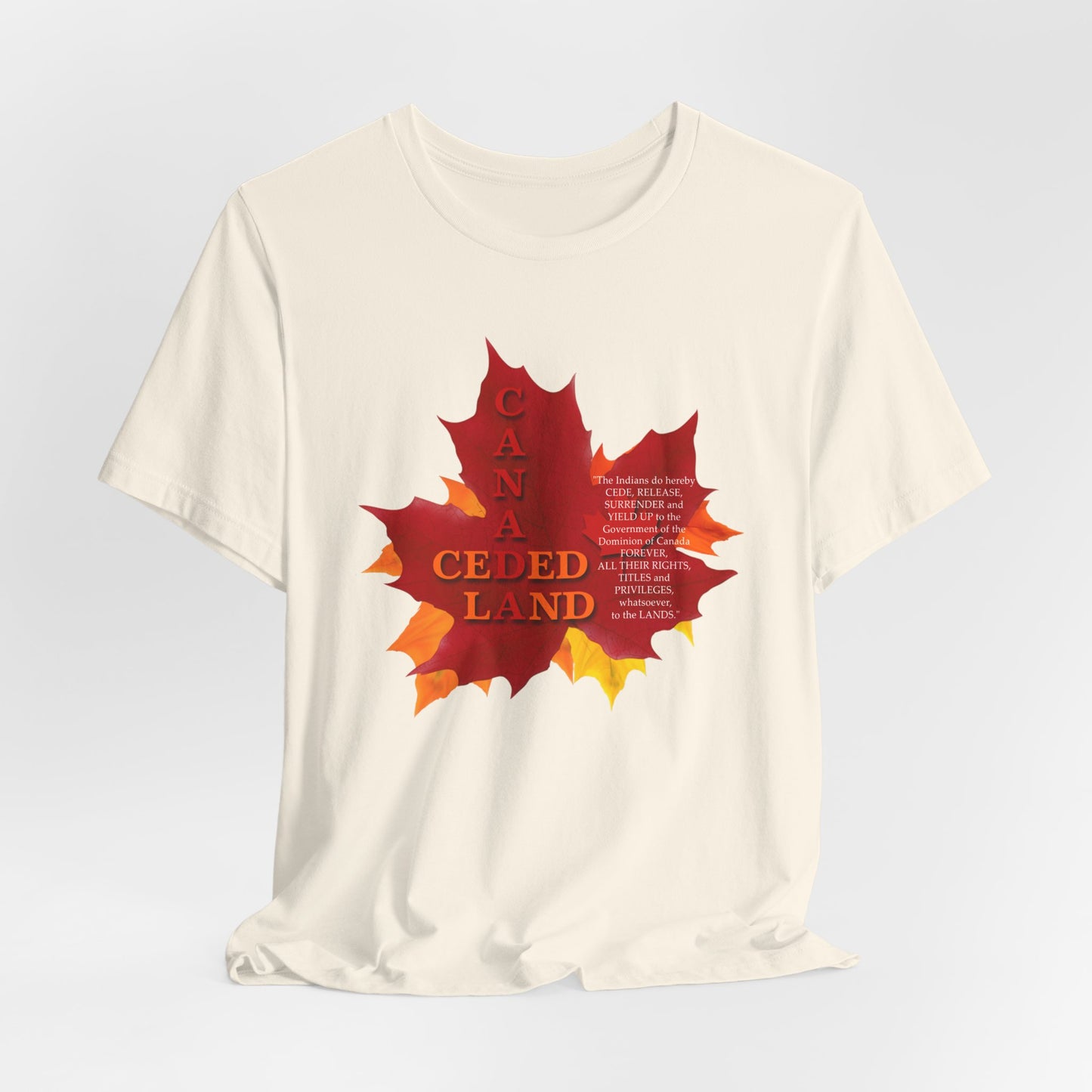 Canada Ceded Land T-Shirt Short Sleeve