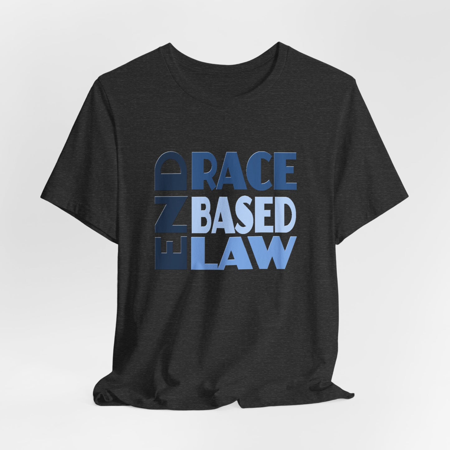 END RACE BASED LAW Blue T-Shirt Short Sleeve
