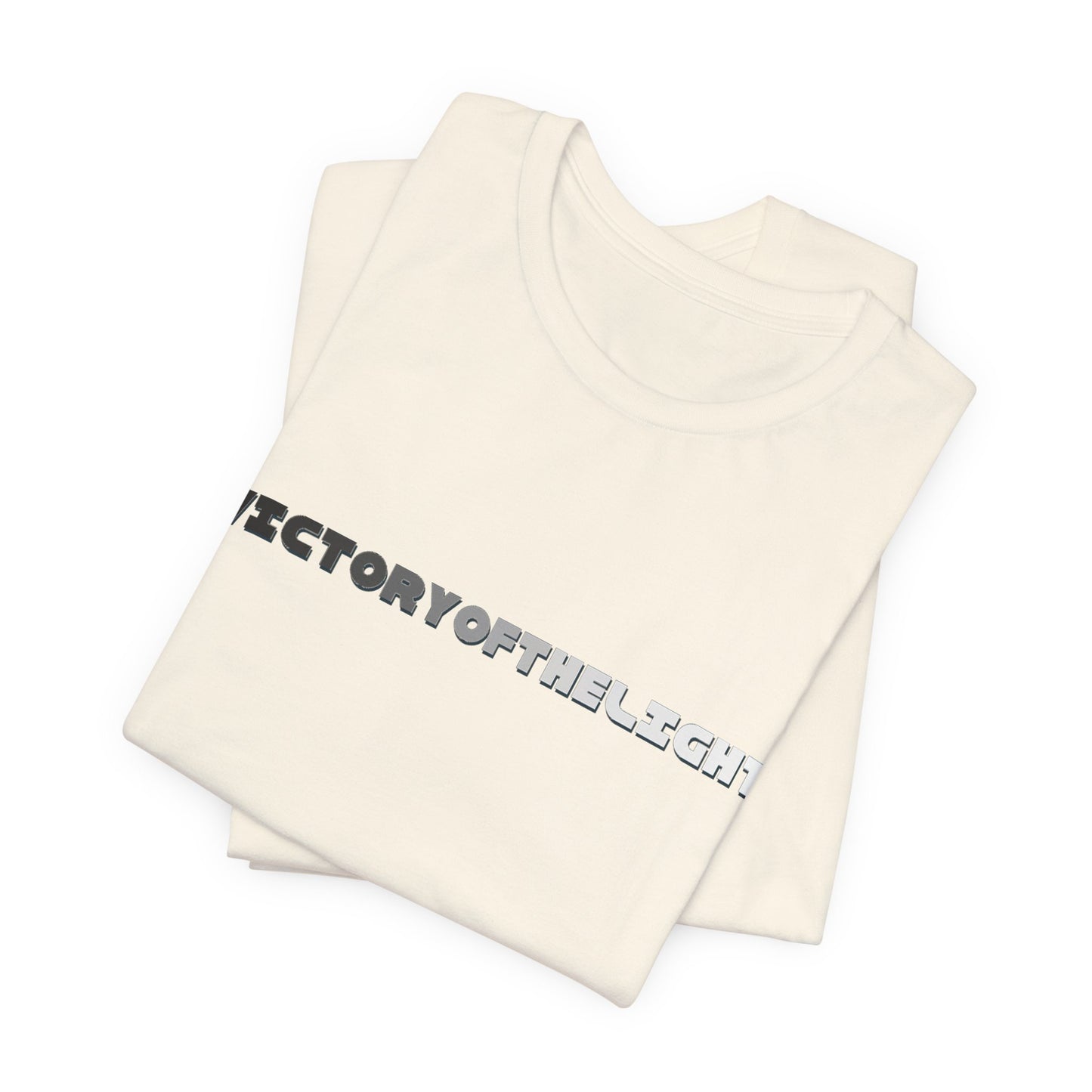 Victory Of The Light Grey Banner T-Shirt Short Sleeve