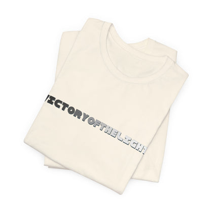 Victory Of The Light Grey Banner T-Shirt Short Sleeve