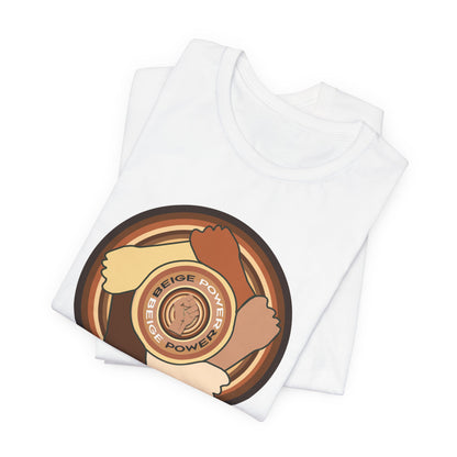 Beige Power T-Shirt Short Sleeve