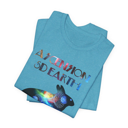 Ascension 5D Earth Rabbit T-Shirt Short Sleeve