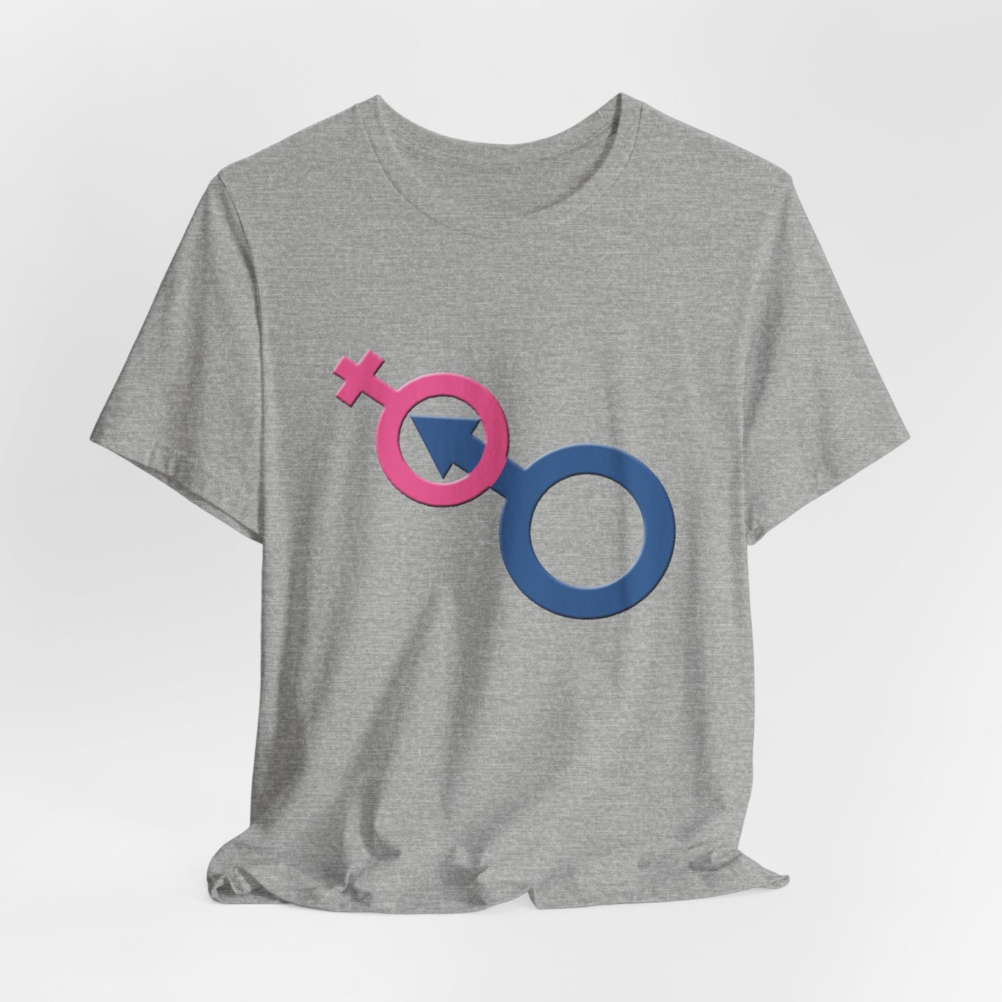 Man In Woman T-Shirt Short Sleeve