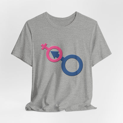 Man In Woman T-Shirt Short Sleeve