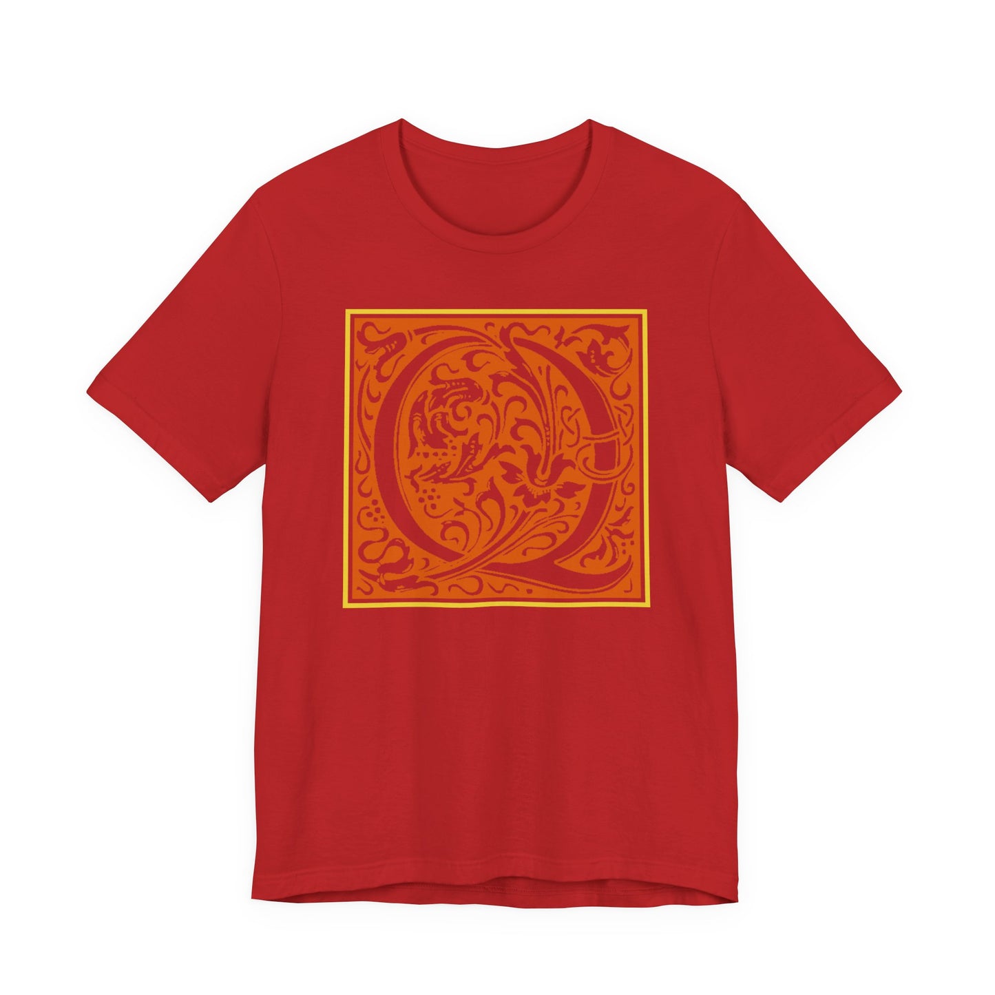 Q Scroll Orange T-Shirt Short Sleeve