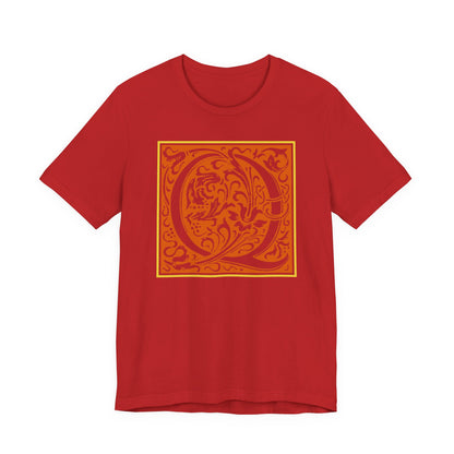 Q Scroll Orange T-Shirt Short Sleeve