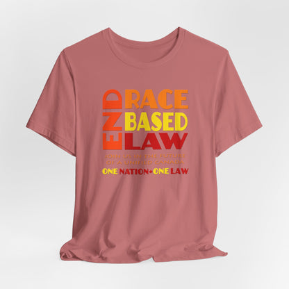 END RACE BASED LAW Canada Sunset T-Shirt Short Sleeve
