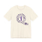 Q Purple Flower T-Shirt Short Sleeve