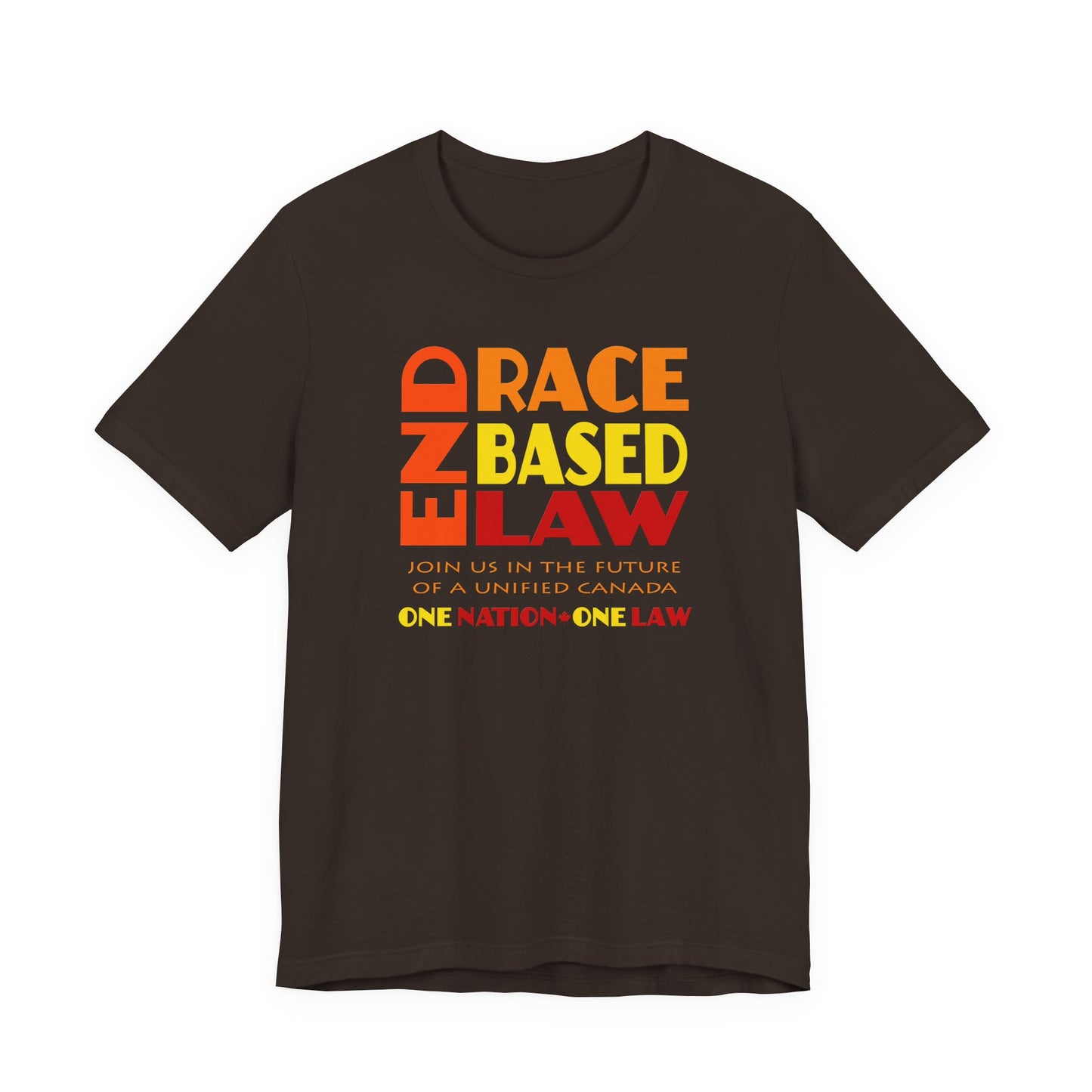 END RACE BASED LAW Canada Sunset T-Shirt Short Sleeve