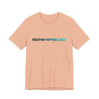 Victory Of The Light  Blue Banner T-Shirt Short Sleeve