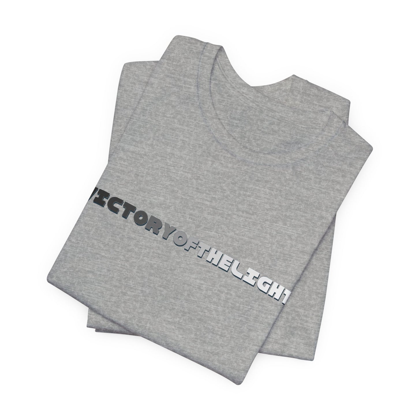 Victory Of The Light Grey Banner T-Shirt Short Sleeve