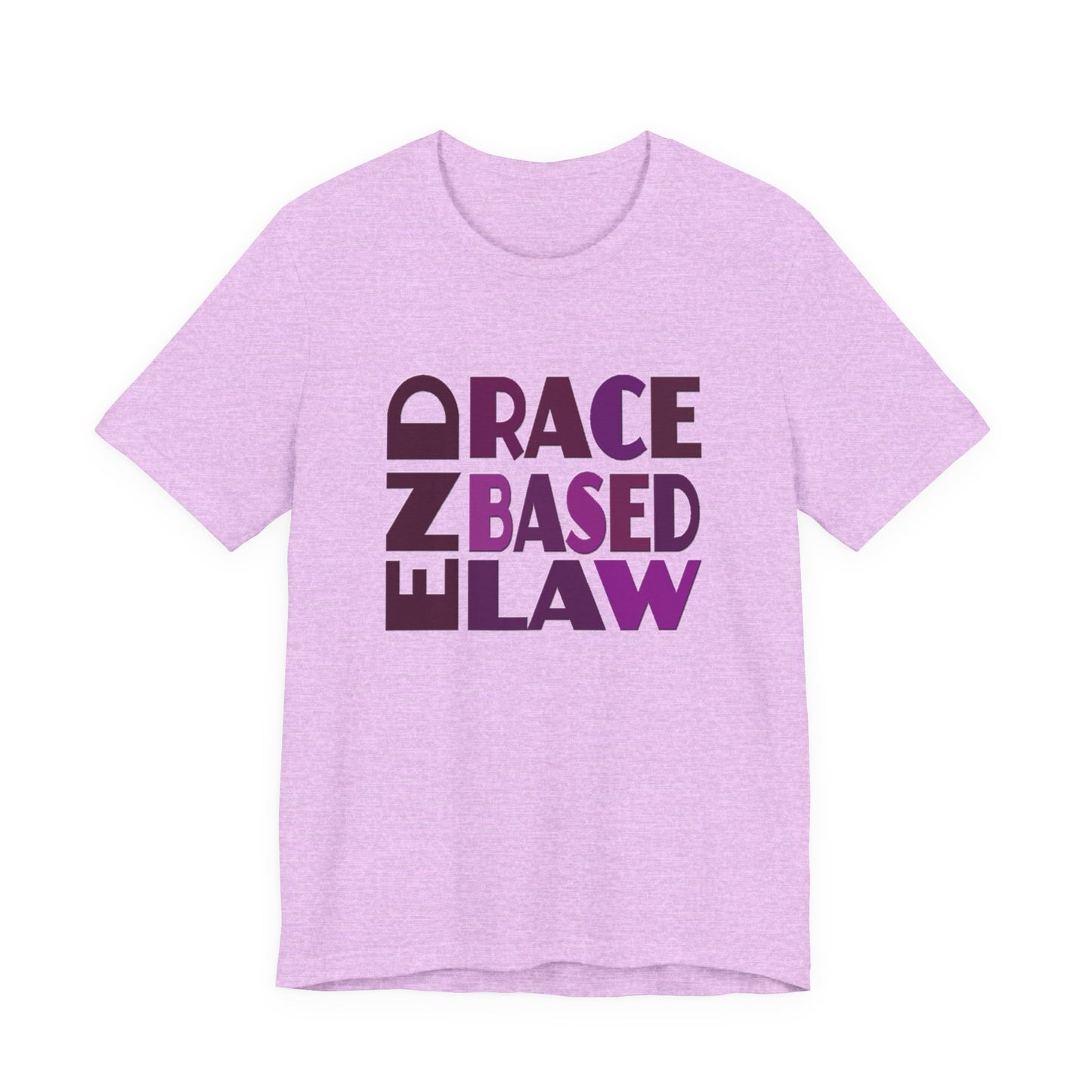 END RACE BASED LAW Purple T-Shirt Short Sleeve