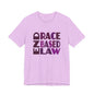 END RACE BASED LAW Purple T-Shirt Short Sleeve